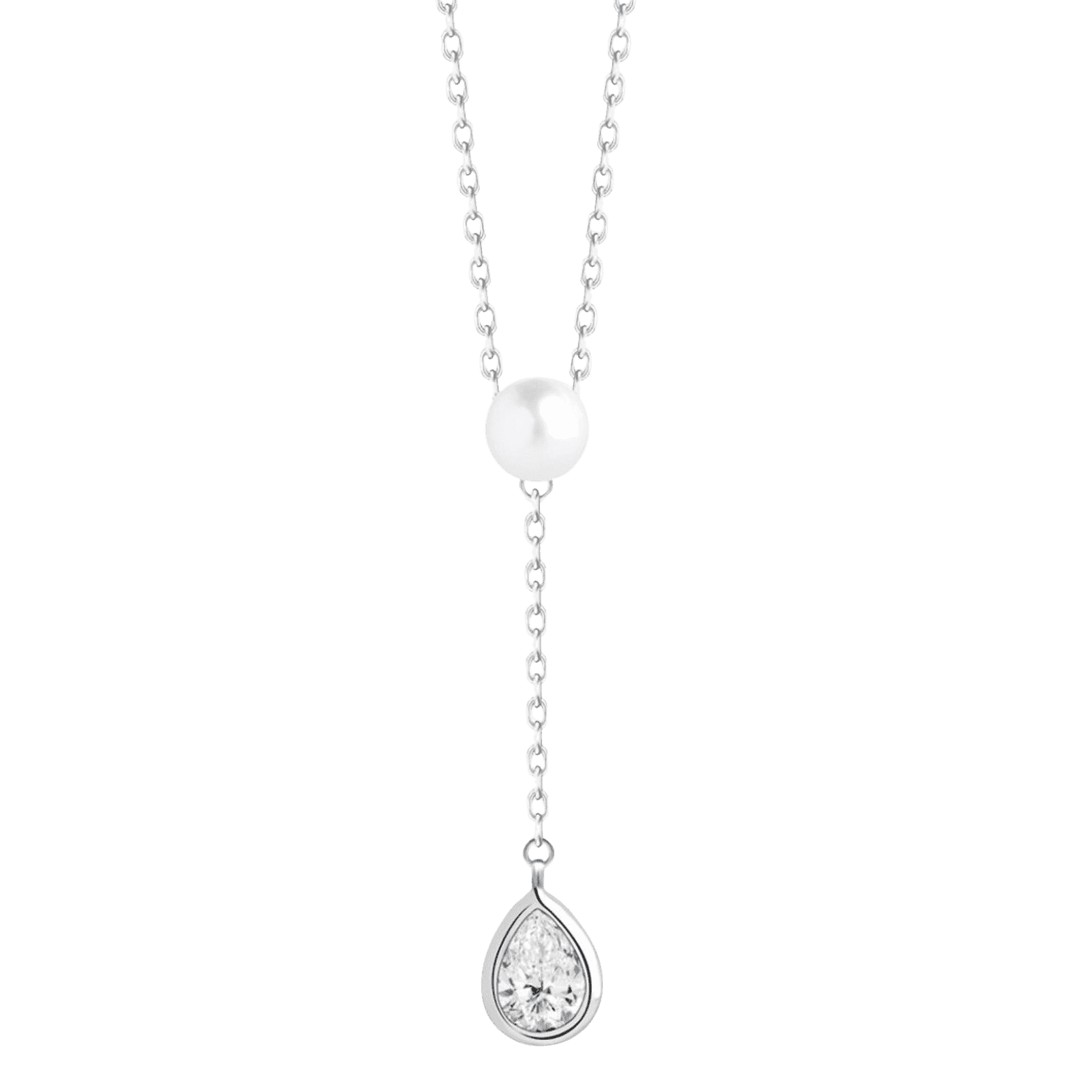 Strieborný náhrdelník Pure Pearl s pravou riečnou perlou Preciosa 5336 00 2