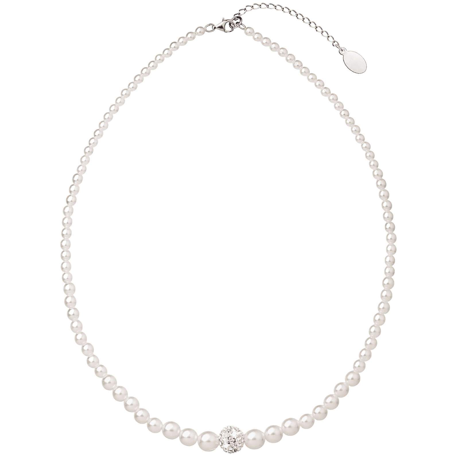 Perlový náhrdelník biely 32006.1 2