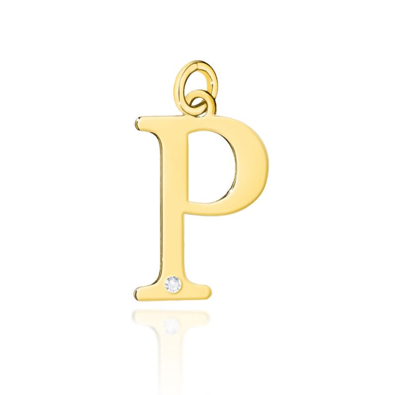 Prívesok Z069 Diamant 0,005ct žlté zlato Au 585/1000 2