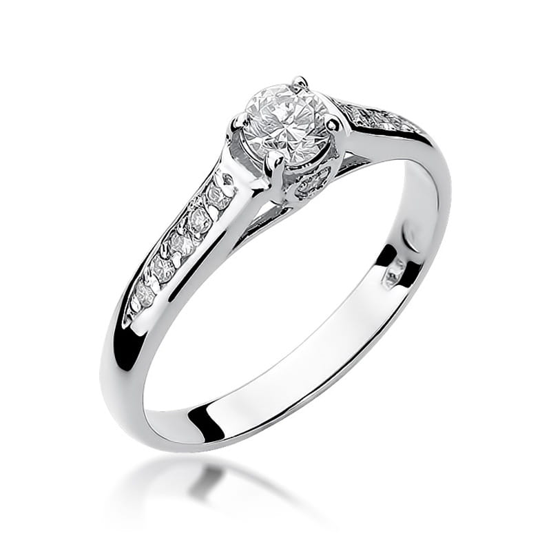 Prsteň W016 Diamant 0,23ct biele zlato Au 585/1000 2