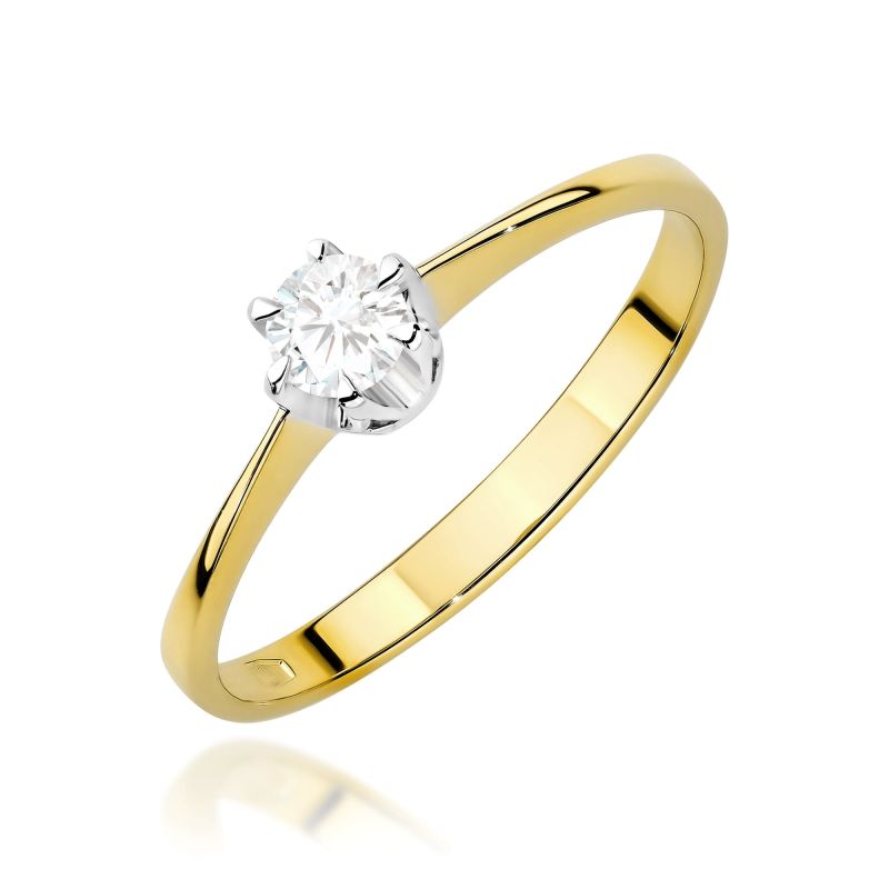 Prsteň W0220 Laboratory Diamond 0,20ct žlté zlato Au 585/1000 2