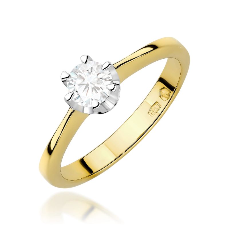 Prsteň W0220 Laboratory Diamond 0,30ct žlté zlato Au 585/1000 2