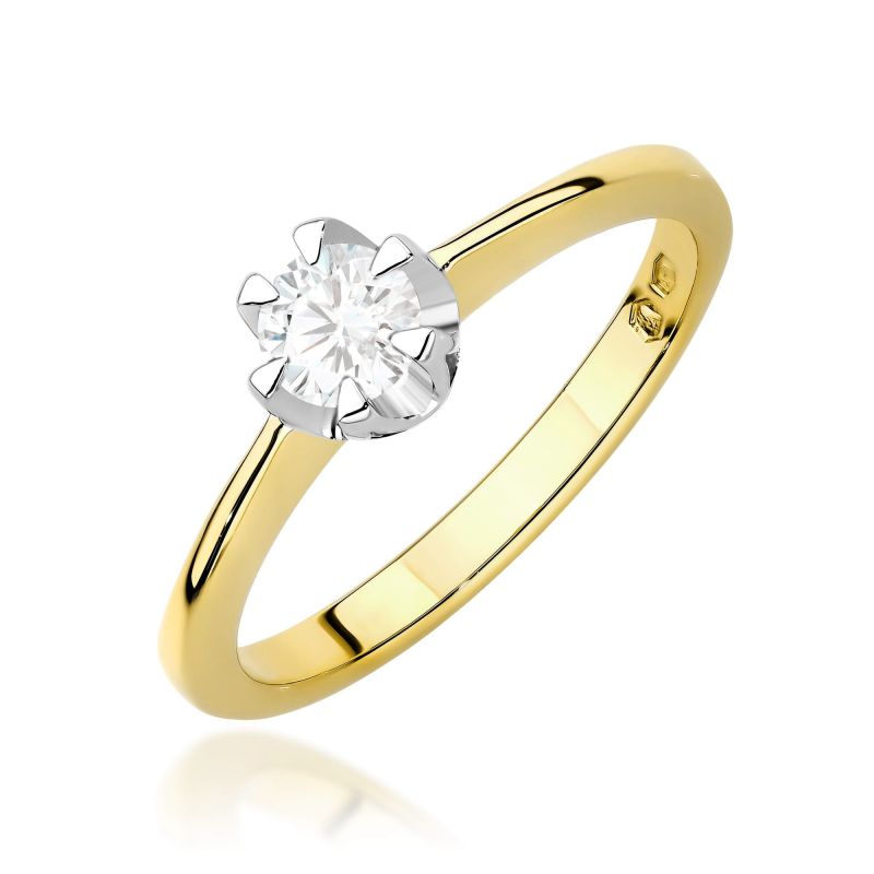Prsteň W0220 Laboratory Diamond 0,40ct žlté zlato Au 585/1000 2