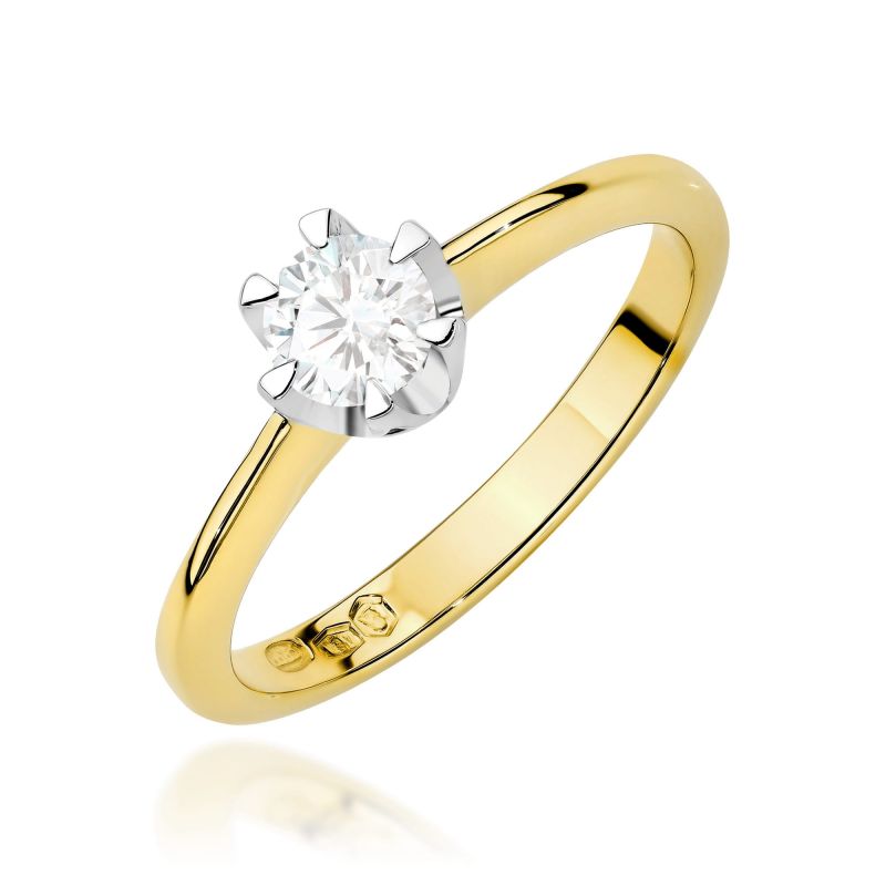 Prsteň W0220 Laboratory Diamond 0,50ct žlté zlato Au 585/1000 2