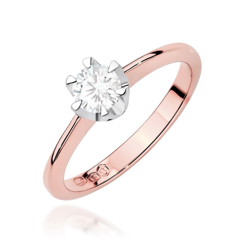 Prsteň W0220 Laboratory Diamond 0,70ct ružové zlato Au 585/1000 2