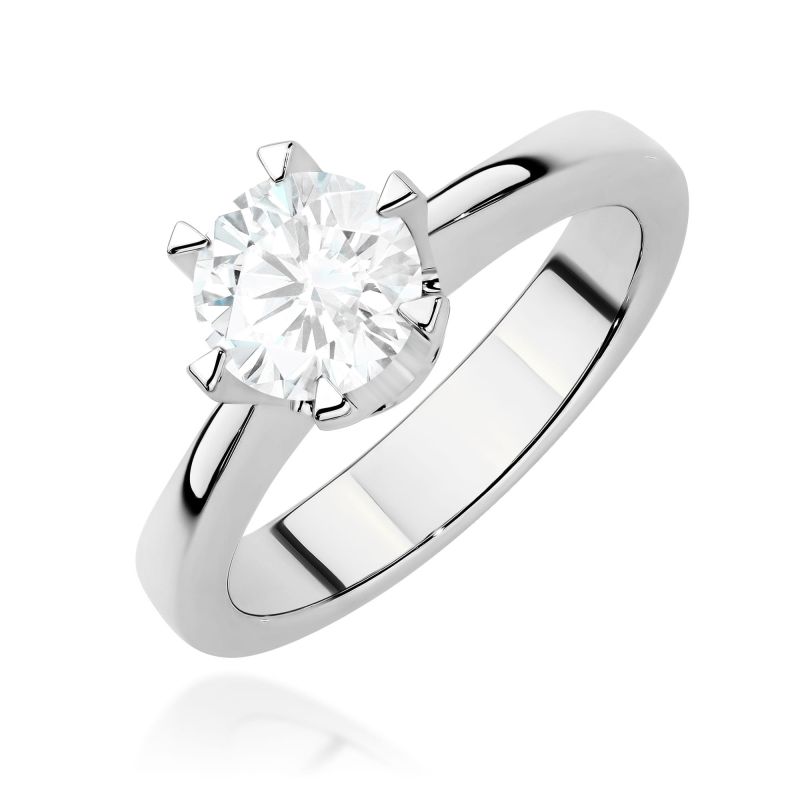 Prsteň W0220 Laboratory Diamond 1,00ct biele zlato Au 585/1000 2