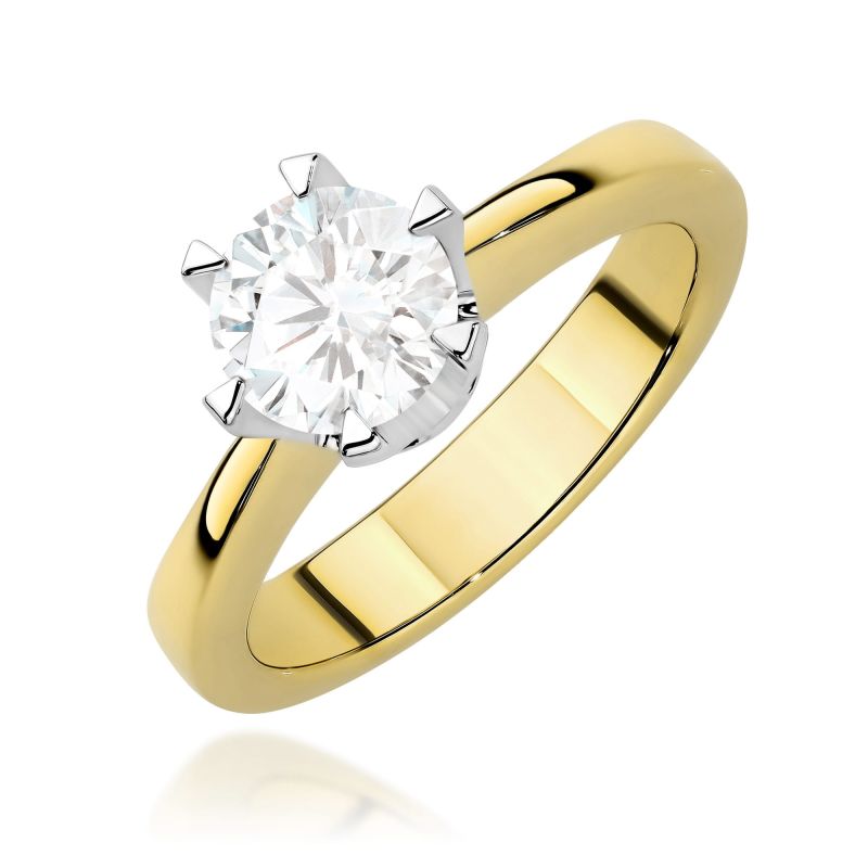 Prsteň W0220 Laboratory Diamond 1,00ct žlté zlato Au 585/1000 2