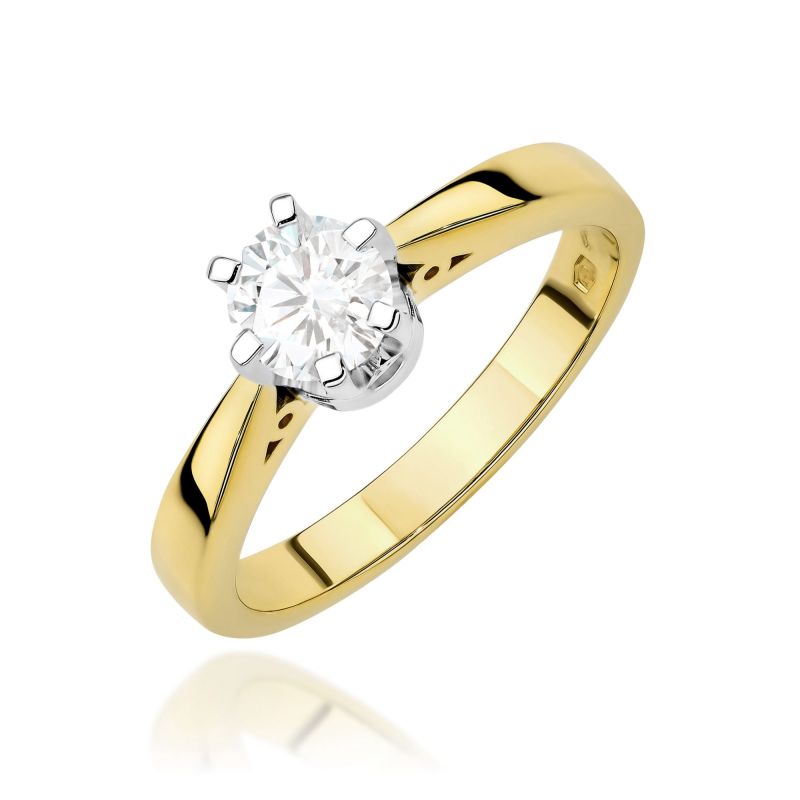 Prsteň W0234 Laboratory Diamond 1,00ct žlté zlato Au 585/1000 2