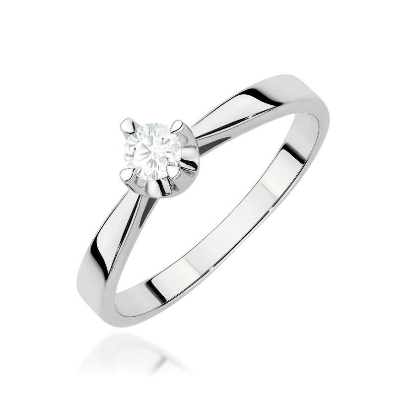 Prsteň W0293 Laboratórny diamant 0,20ct biele zlato Au 585/1000 2