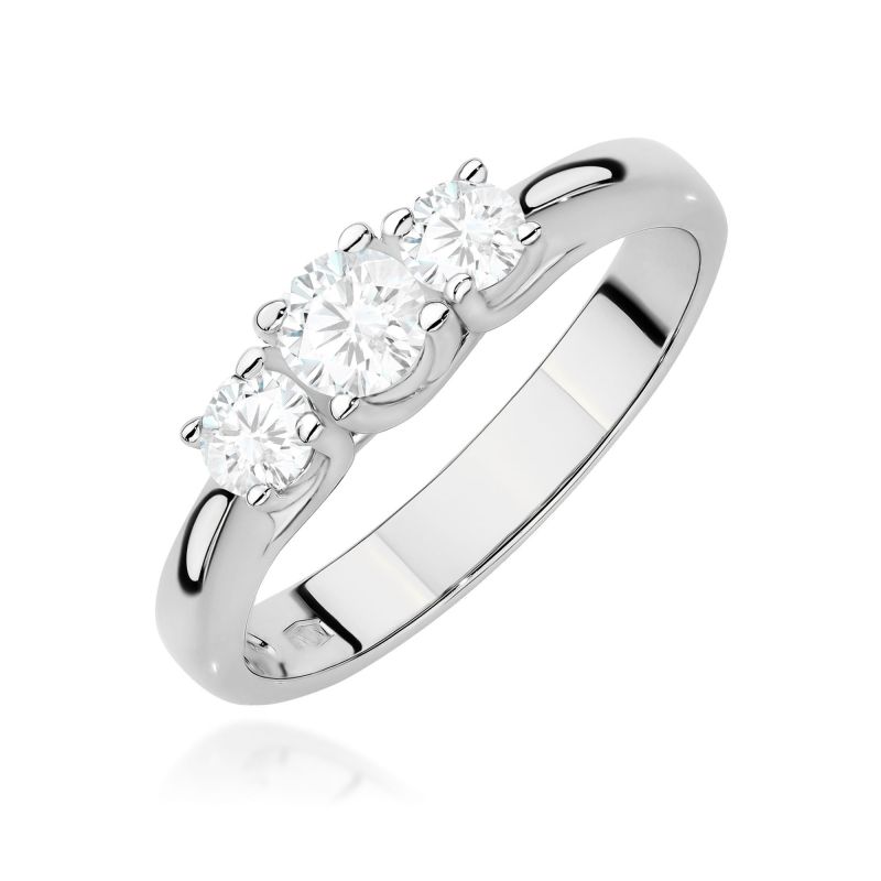 Prsteň W0344 Laboratórny diamant 0,25ct biele zlato Au 585/1000 2