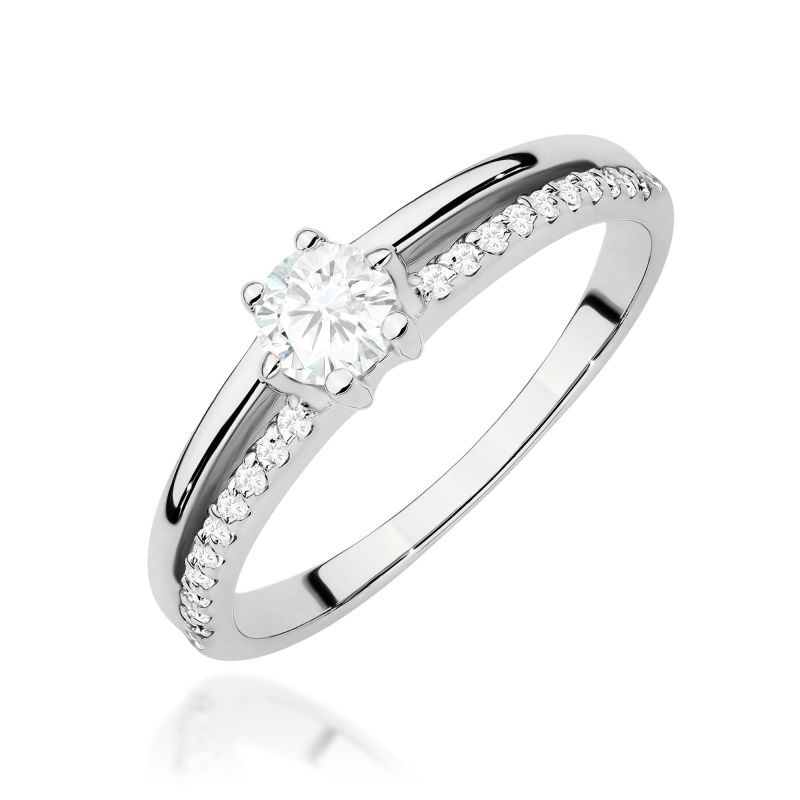 Prsteň W0355 Laboratórny diamant 0,30ct biele zlato Au 585/1000 2