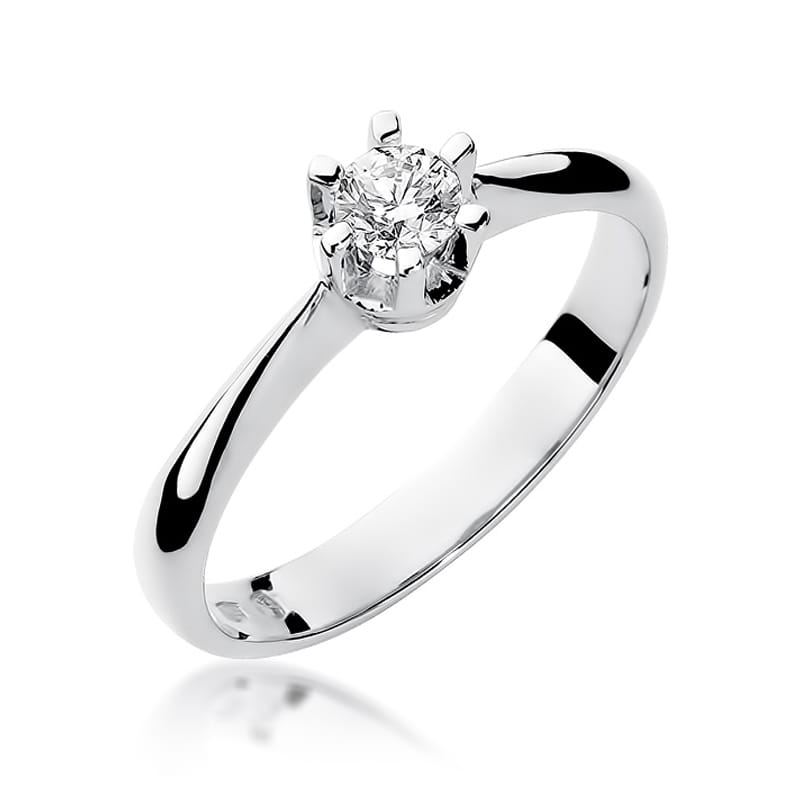 Prsteň W036 Diamant 0,23ct biele zlato Au 585/1000 2