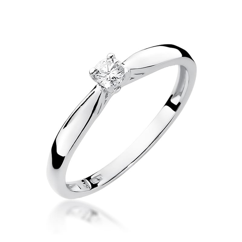 Prsteň W045 Diamant 0,10ct biele zlato Au 585/1000 2