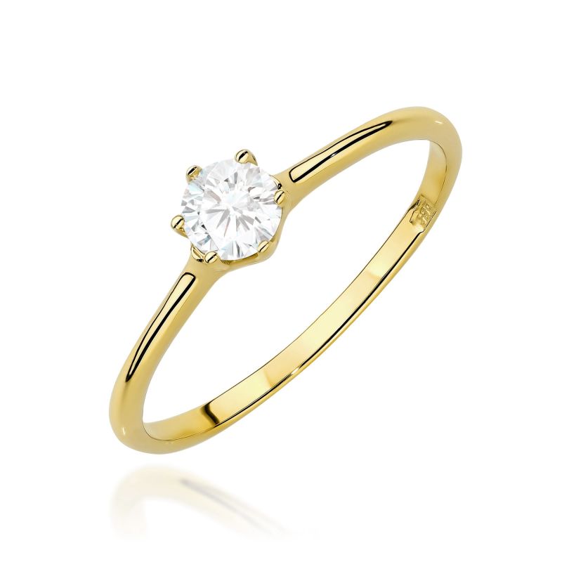 Prsteň W0499 Laboratory Diamond 0,25ct žlté zlato Au 585/1000 2