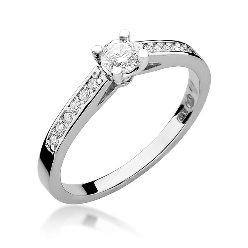 Prsteň W052 Diamant 0,30ct biele zlato Au 585/1000 2