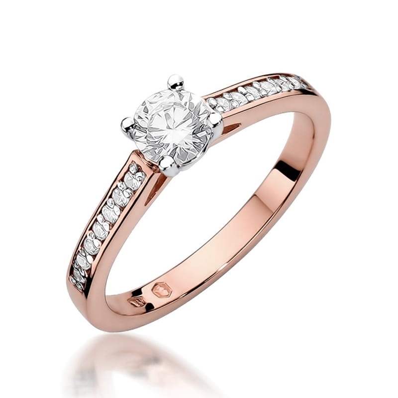 Prsteň W052 Diamant 0,50ct ružové zlato Au 585/1000 2