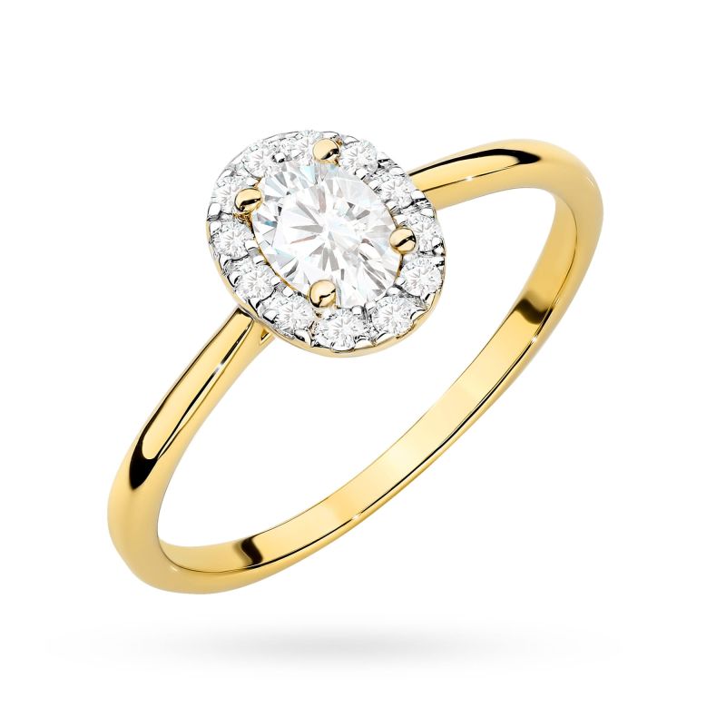 Prsteň W0583 Diamant 0,30ct žlté zlato Au 585/1000 2