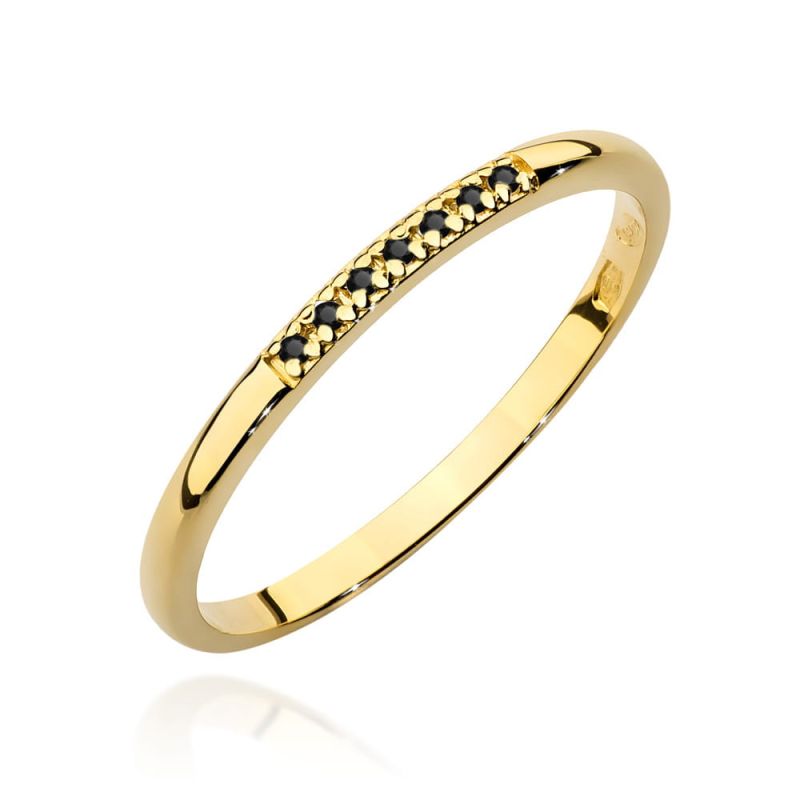 Prsteň W0607 s diamantmi, žlté zlato Au 585/1000 2