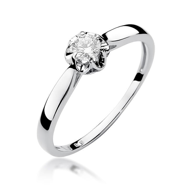 Prsteň W062 Diamant 0,15ct biele zlato Au 585/1000 2