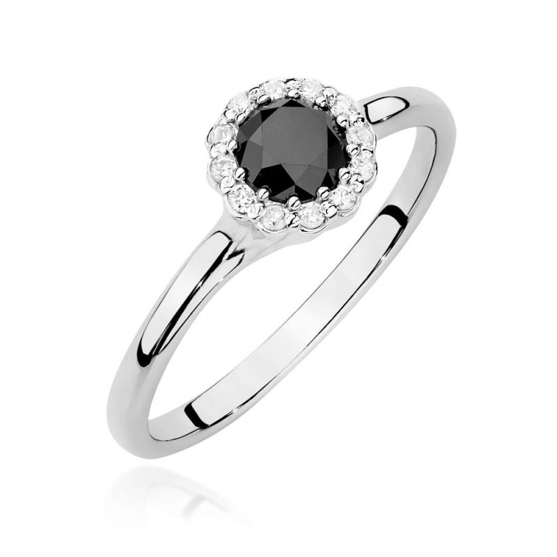 Prsteň W0622 Black Diamond 0,50ct biele zlato Au 585/1000 2