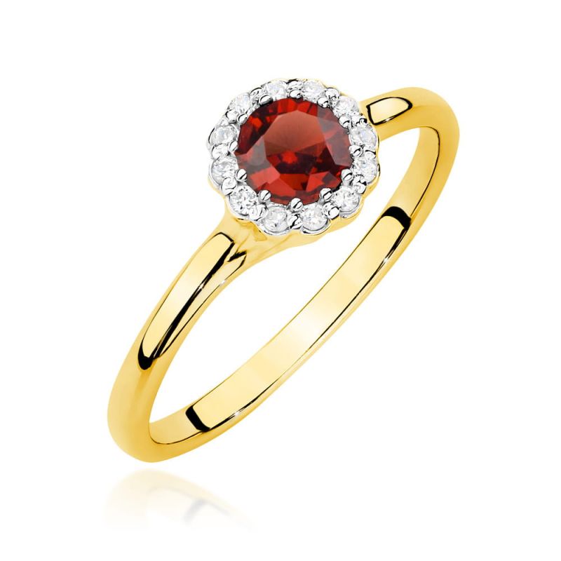 Prsteň W0622 Ruby 0,60ct žlté zlato Au 585/1000 2