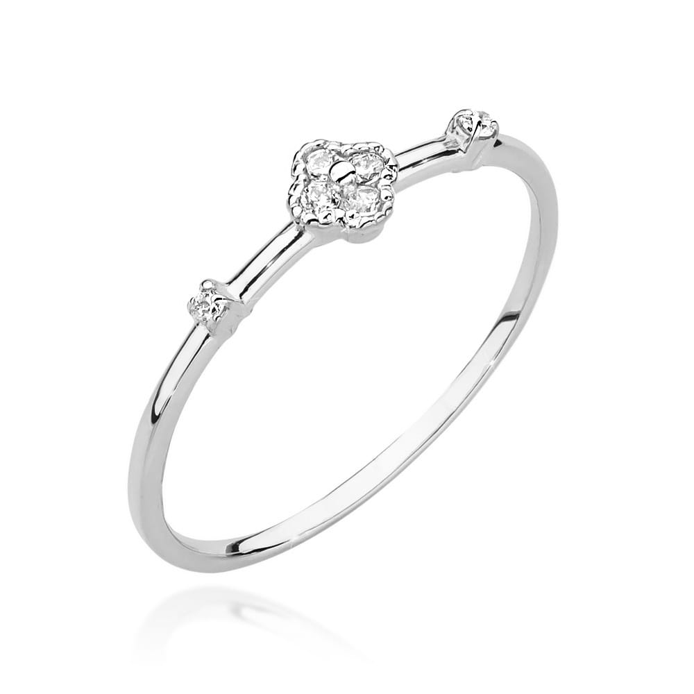 Prsteň W0645 s diamantmi, biele zlato Au 585/1000 2