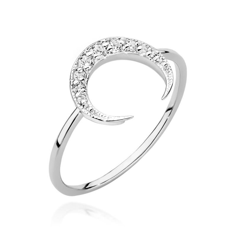 Prsteň W0646 s diamantmi, biele zlato Au 585/1000 2
