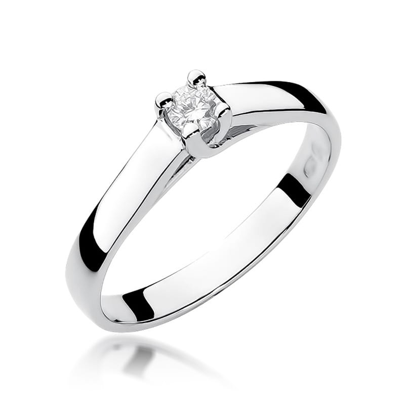 Prsteň W070 Diamant 0,10ct biele zlato Au 585/1000 2
