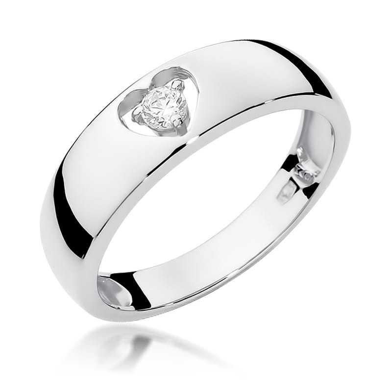 Prsteň W071 Diamant 0,10ct biele zlato Au 585/1000 2