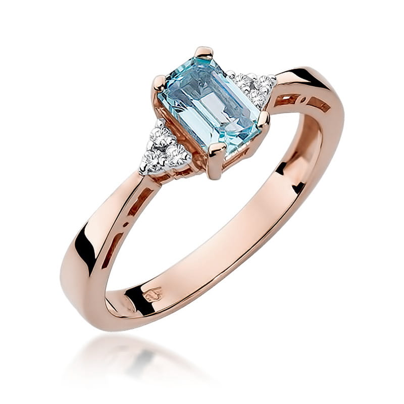 W002 Topaz prsteň 0.60ct ružové zlato Au 585/1000 2