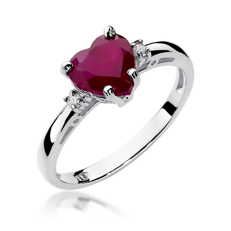 W012 Ruby prsteň 1.70ct biele zlato Au 585/1000 2