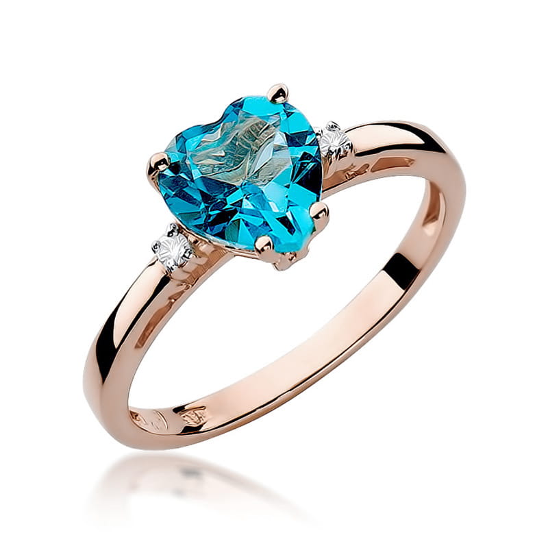 W012 Topaz prsteň 1.20ct ružové zlato Au 585/1000 2
