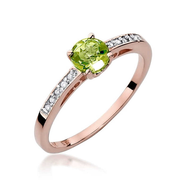 W066 Oliwin prsteň 0.60ct ružové zlato Au 585/1000 2