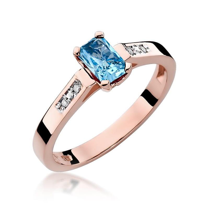 W078 Topaz prsteň 0,65ct ružové zlato Au 585/1000 2