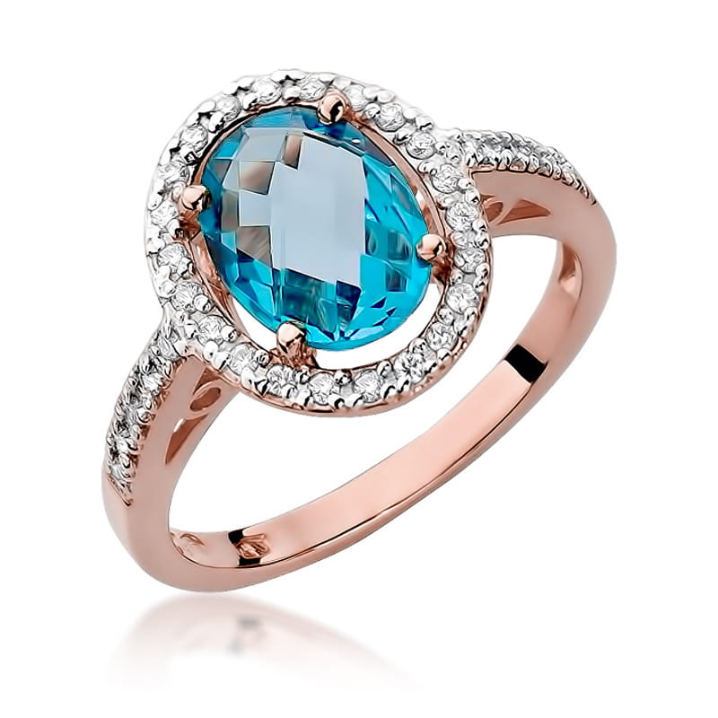 W080 Topaz prsteň 1.70ct ružové zlato Au 585/1000 2