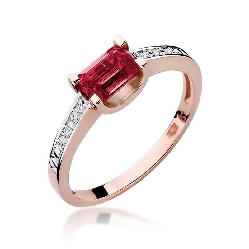 W105 Ruby prsteň 0,80ct ružové zlato Au 585/1000 2