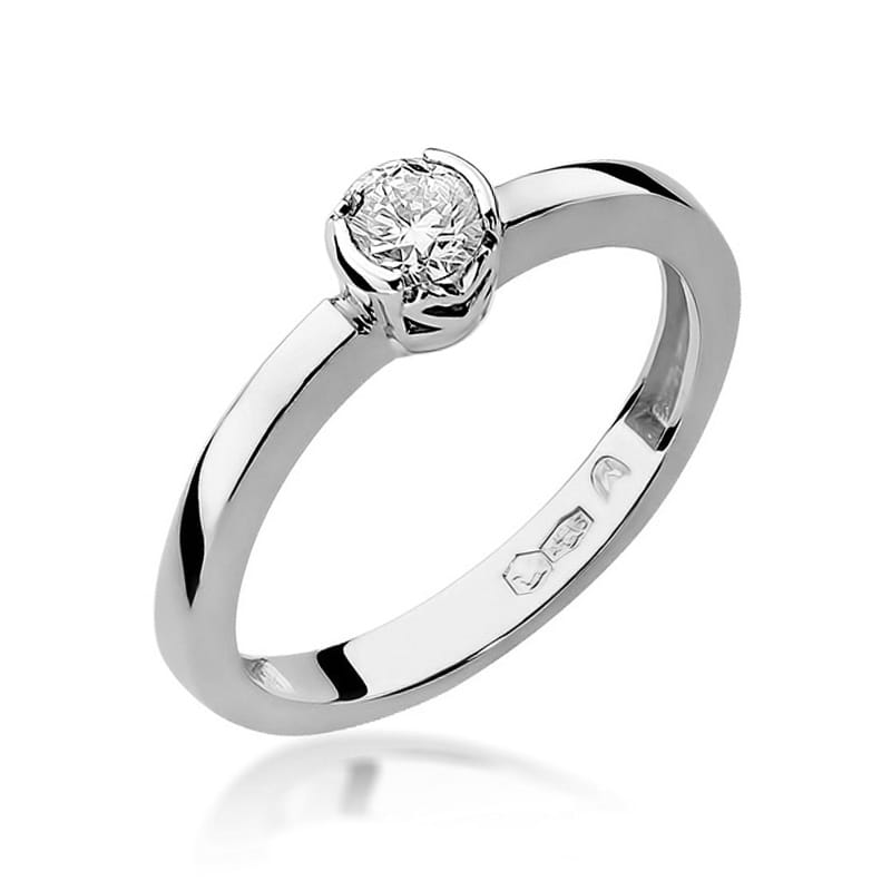 W131 Diamantový prsteň 0,30ct biele zlato Au 585/1000 2