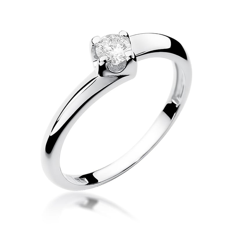 W161 Diamantový prsteň 0,20ct biele zlato Au 585/1000 2