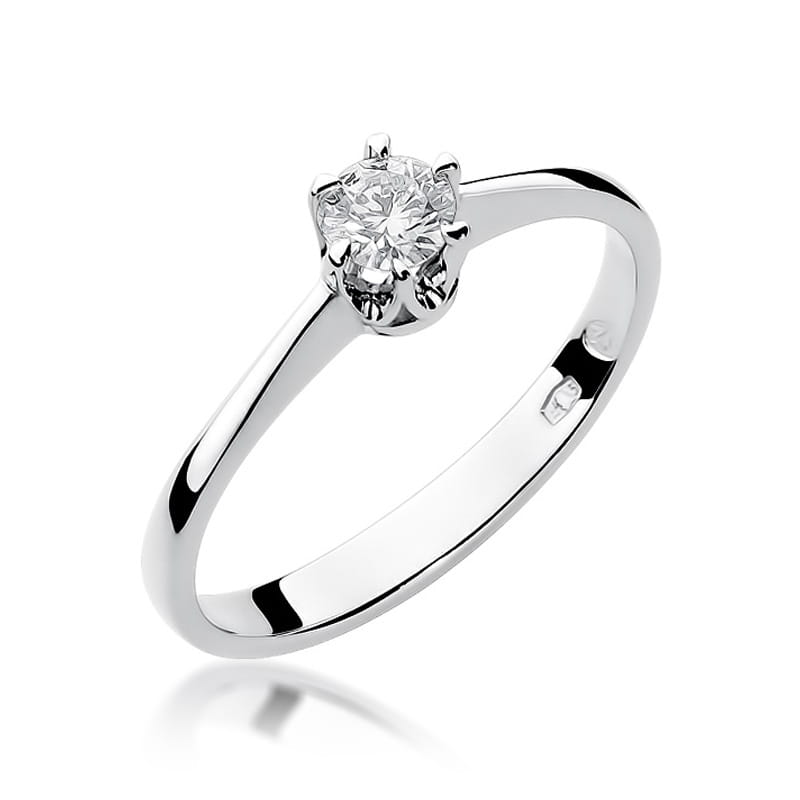W220 Diamantový prsteň 0,20ct biele zlato Au 585/1000 2