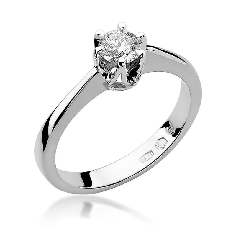 W220B Diamantový prsteň 0,25ct biele zlato Au 585/1000 2
