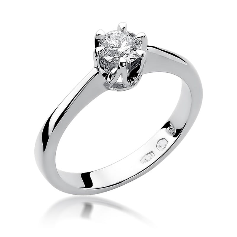 W220B Diamantový prsteň 0,30ct biele zlato Au 585/1000 2