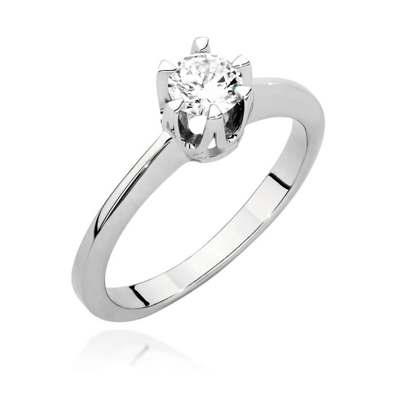 W220B Diamantový prsteň 0,40ct biele zlato Au 585/1000 2