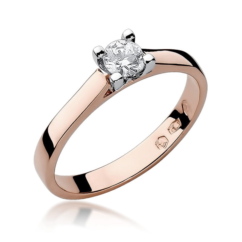 W221B Diamantový prsteň 0,30ct ružové zlato Au 585/1000 2