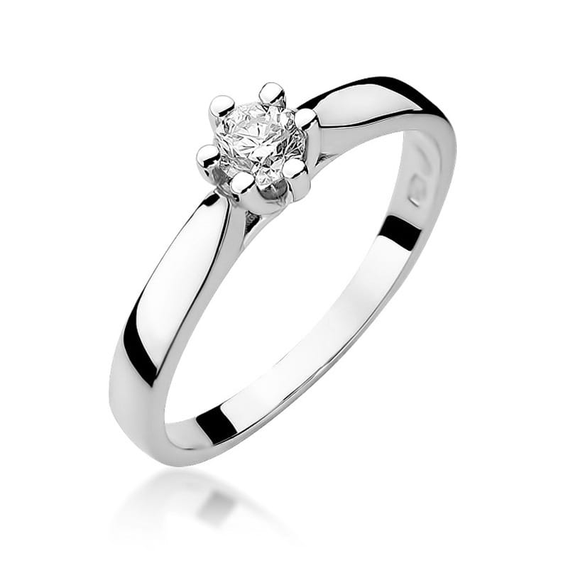 W222B Diamantový prsteň 0,20ct biele zlato Au 585/1000 2