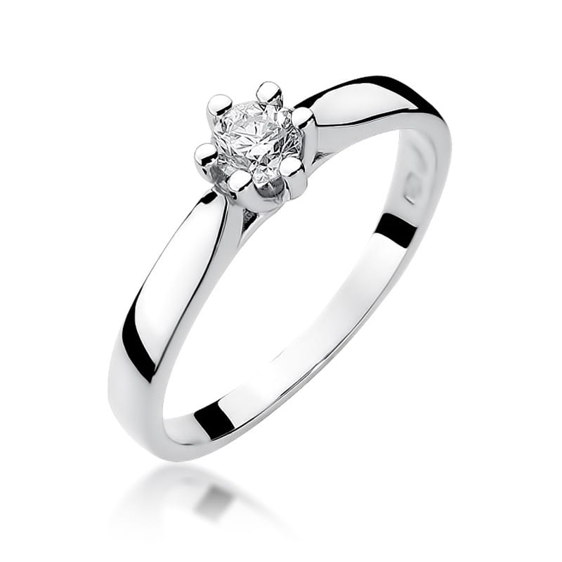 W222B Diamantový prsteň 0,25ct biele zlato Au 585/1000 2