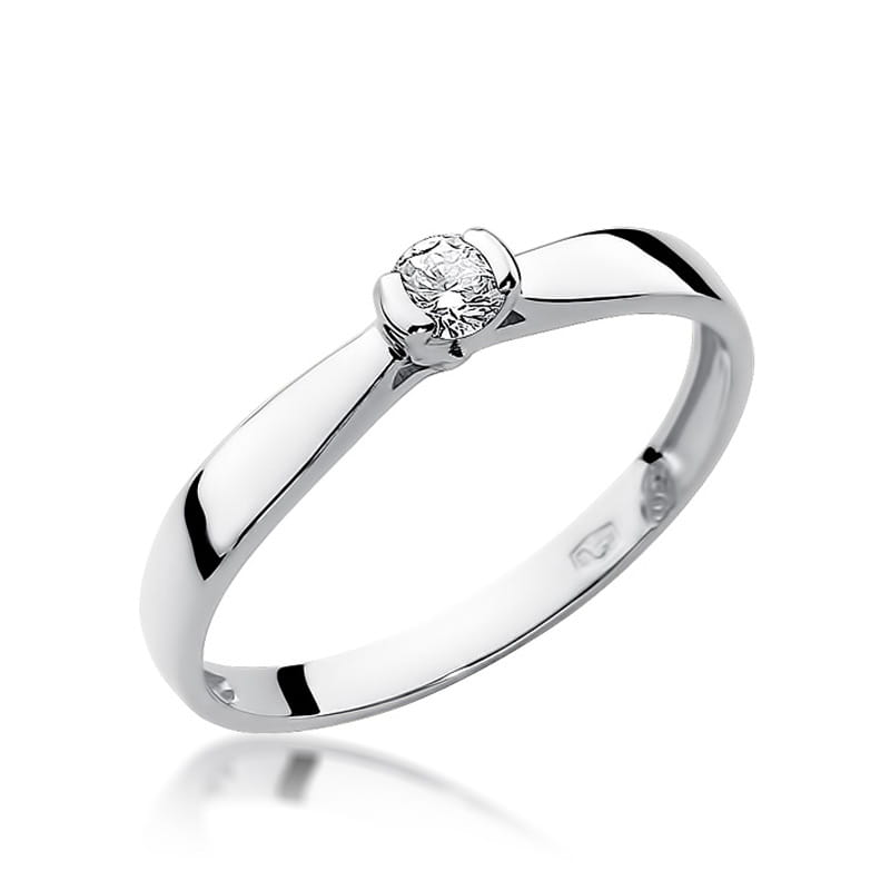 W223 Diamantový prsteň 0,08ct biele zlato Au 585/1000 2