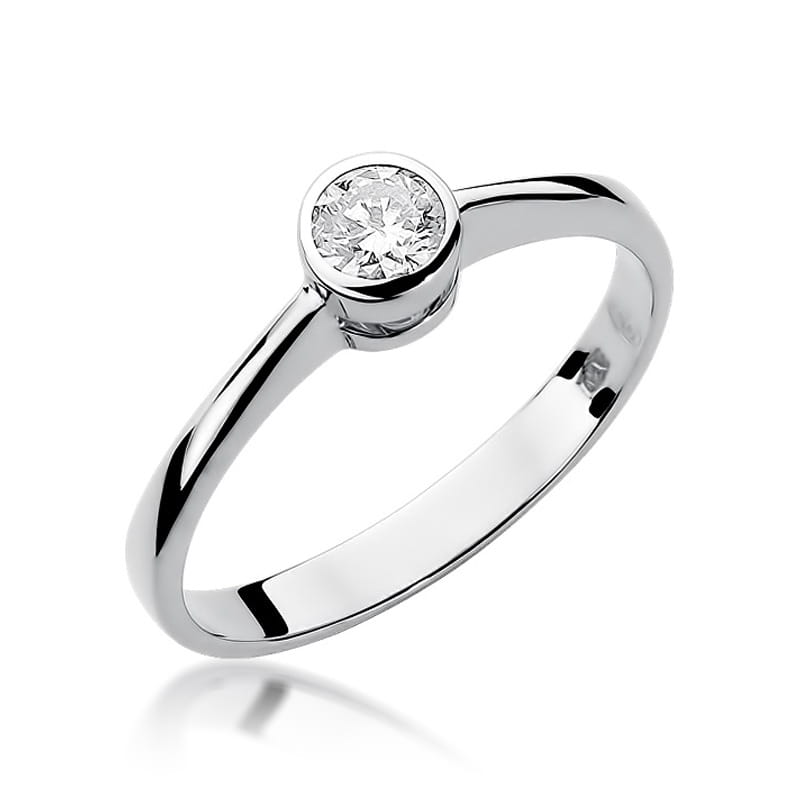 W224B Diamantový prsteň 0,25ct biele zlato Au 585/1000 2