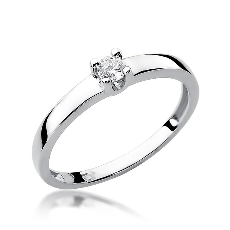 W225 Diamantový prsteň 0,08ct biele zlato Au 585/1000 2