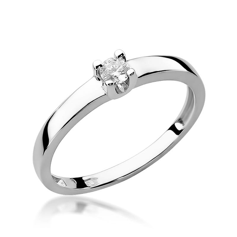 W225 Diamantový prsteň 0,12ct biele zlato Au 585/1000 2