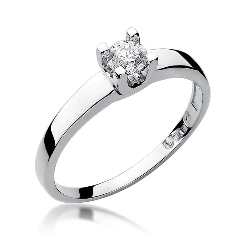 W225B Diamantový prsteň 0,30ct biele zlato Au 585/1000 2